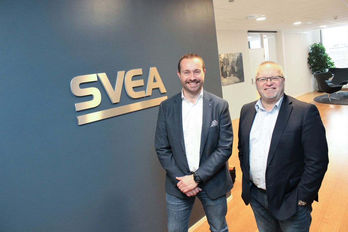 – En avtale med Svea kan være viktig for å bedre arbeidskapitalen i en utfordrende tid, sier kundeansvarlig Sven G. Rambech og samarbeidspartner Per-Steinar Krogstad i selskapet Bizraise i Østfold.